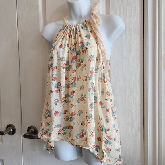 🎈2/$50 Free People Floral Sleeveless Blouse - Picture 13 of 14